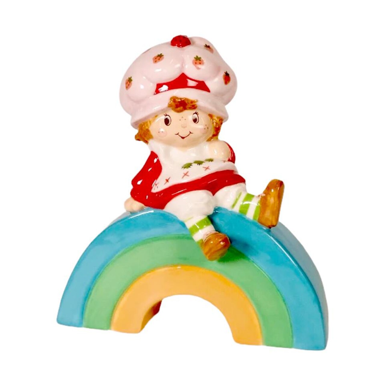 Blue Sky Clayworks Strawberry Shortcake on Rainbow Very Sunshine Delight Figurine